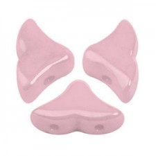 Les perles par Puca® Hélios beads Opaque light rose ceramic look 03000/14494